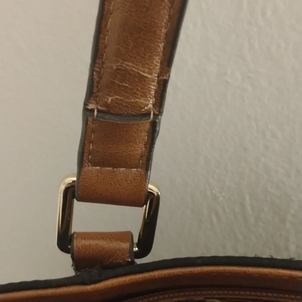 Anne Klein Black and Brown Tote Bag - Picture 8 of 8